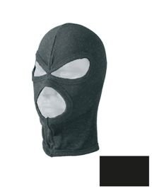 3 HOLES COTTON ® BALACLAVA - black