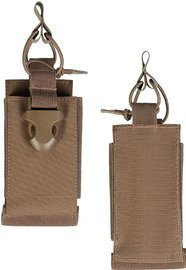 RADIO POUCH WITH HOOK CLOSURE BACKSIDE - Mil-Tec® - DARK COYOTE
