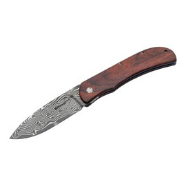DAMASCUS KNIFE EXSKELIBUR I COCOBOLO - BOKER PLUS