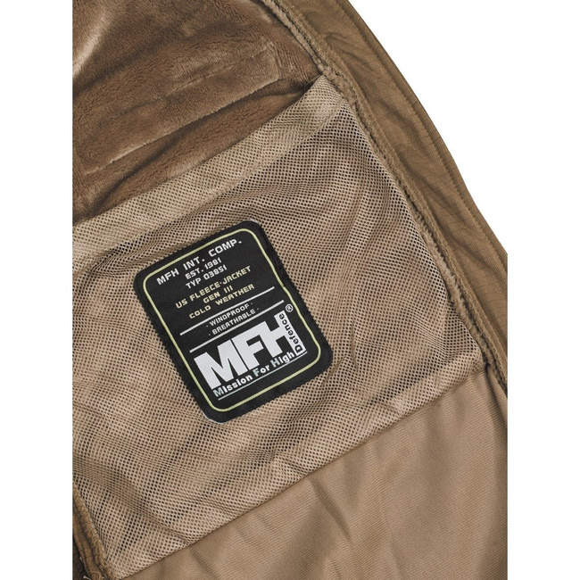 Fleece Jacket, "Cold Weather", GEN III, Coyote