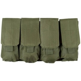 AMMO POUCH 4 COMPARTMENTS MOLLE - OD GREEN