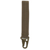 Key chain, ring, trinket, carabiner, Tactical I. length 12 cm, coyote tan