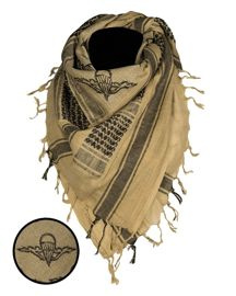 Shemagh scarf - coyote/black paratrooper