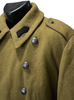 CLOTH TRENCH COAT - ROMANIAN MILITARY SURPLUS - OLIVE - LIKE NEW