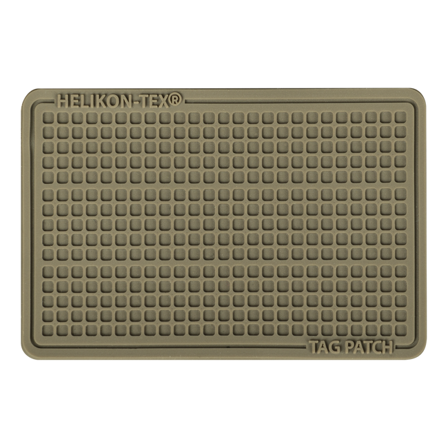 CUSTOMIZABLE PVC TAG PATCH - VELCRO FIXING - SET OF 3 PIECES - 60 x 40 MM - Helikon-Tex® - COYOTE
