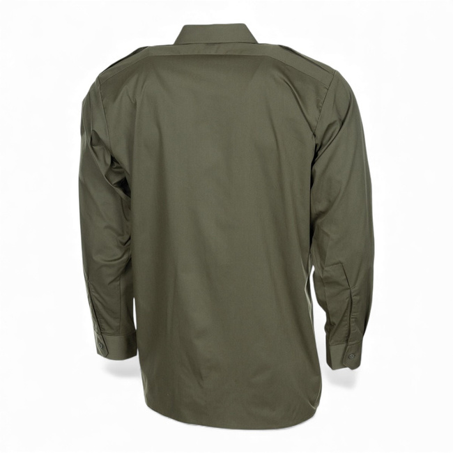 AT Long-Sleeve Shirt - Austrian Army Military Surplus - OD Green - Like New