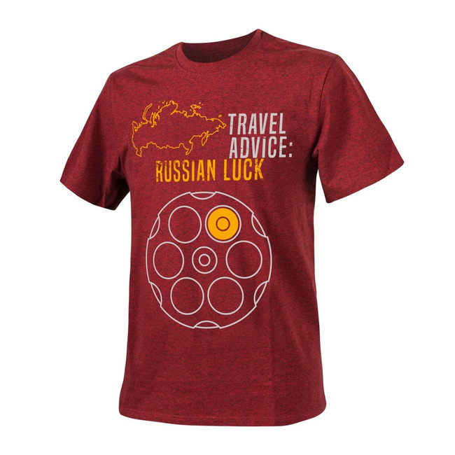 T-SHIRT (TRAVEL ADVICE: RUSSIAN LUCK) red