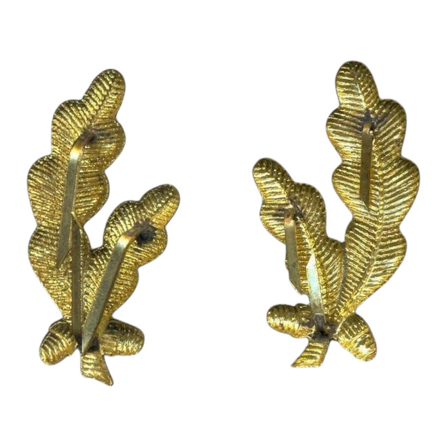 PAIR OF PETLITE - OFFICER RSR - ROMANIAN ARMY MILITARY SURPLUS - GOLD - IN GOOD CONDITION