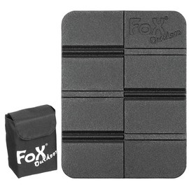 THERMAL FOLDABLE SEAT PAD - WITH MOLLE POUCH - FOX Outdoor - BLACK