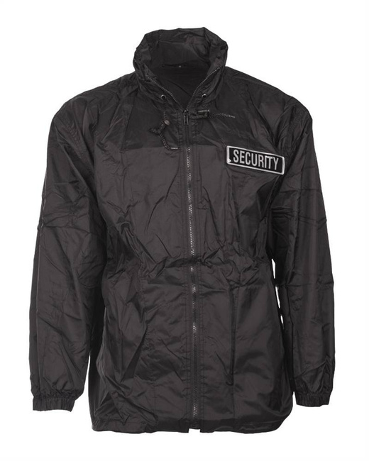 BLACK SECURITY WINDBREAKER
