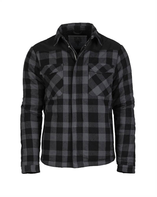 LUMBERJACKET - Mil-Tec® - BLACK/GREY