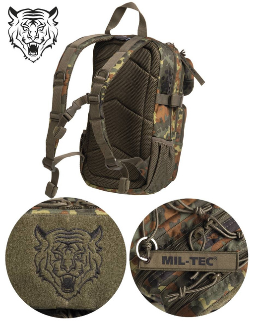 US ASSAULT BACKPACK - KIDS VERSION - 14 L - FLECKTARN