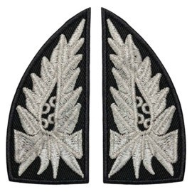 Embroidered distinctive elements for the Local Police uniform