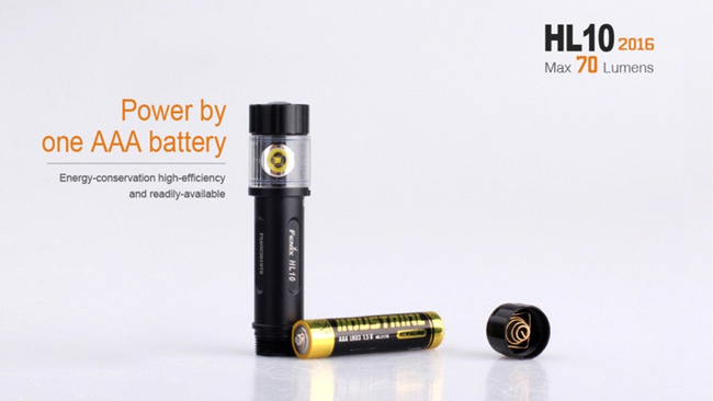 Flashlight Fenix HL10, water resistant