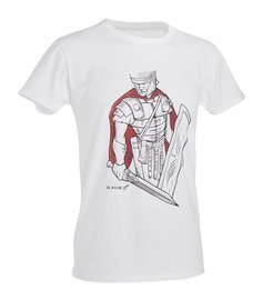 PRINTED T-SHIRT - ROMAN CENTURION - D.FIVE - WHITE