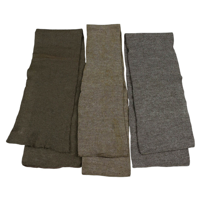 WOOL SCARF - SWEDISH ARMY MILITARY SURPLUS - VARIOUS COLORS - USED