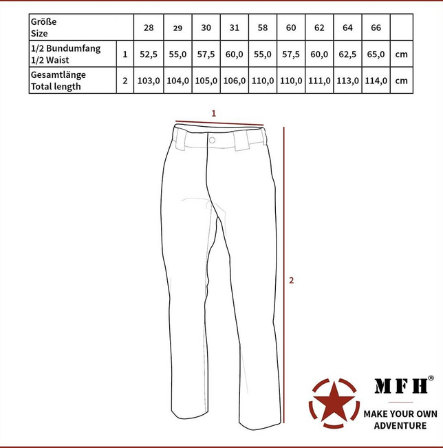 MFH® BW MOLESKIN PANTS, LARGE SIZES - OD GREEN