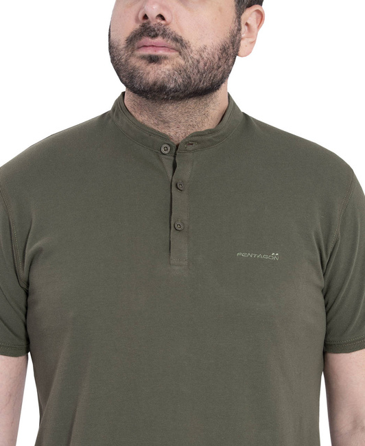 T-SHIRT - "LEVANTES HENLEY" - PENTAGON® - TAN BROWN