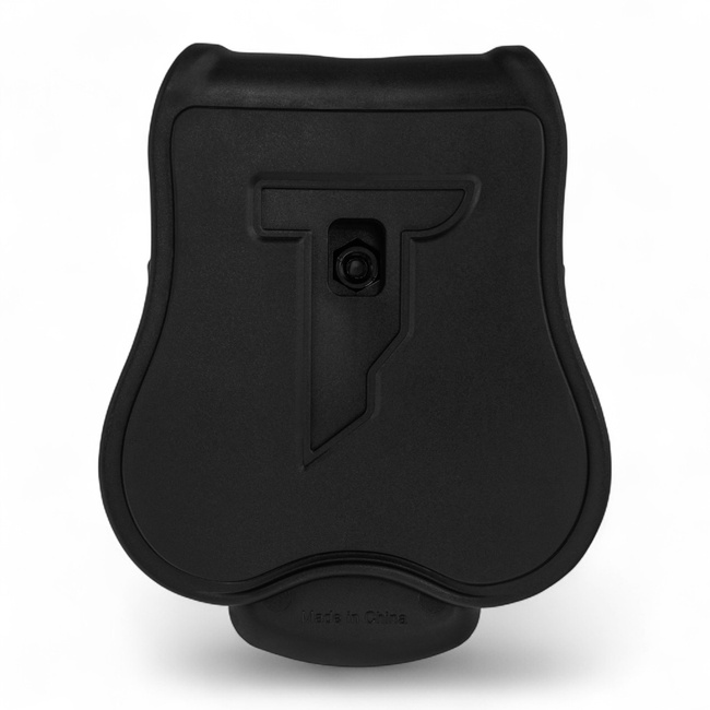 Open Polymer Handcuff Holster - with Flap - Black - Cytac