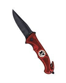 CAR KNIFE - RESCUE - MIL-TEC - RED