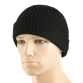 ACRYLIC FABRIC WATCH CAP - BLACK - M-TAC