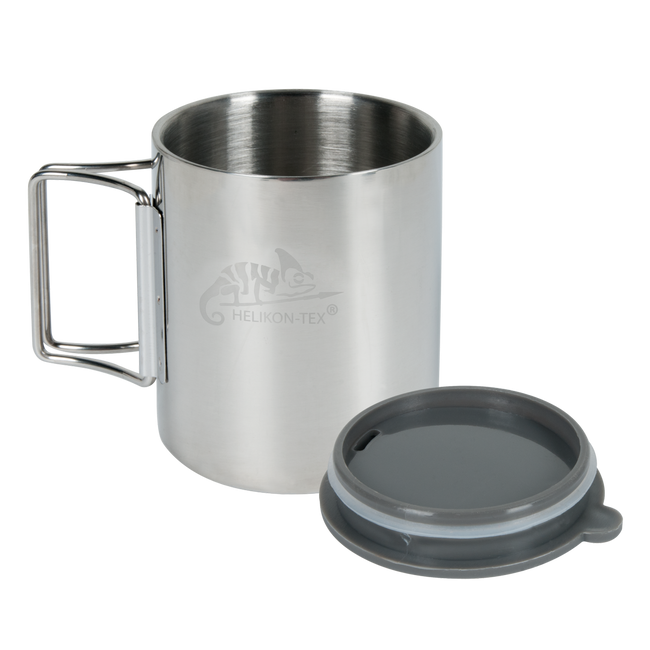 STAINLESS STEEL THERMO CUP WITH LID AND POUCH - 250 ML - Helikon-Tex®