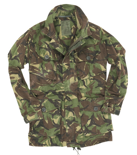 BRITISH FIELD JACKET - DPM CAMOUFLAGE - MILITARY SURPLUS - USED