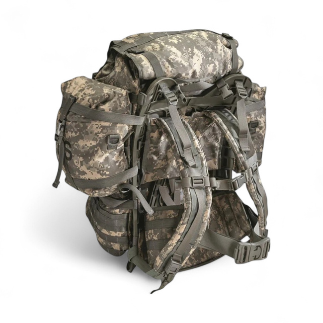 Molle II backpack with external metal frame - US Army Military Surplus - ACU Camouflage - Used