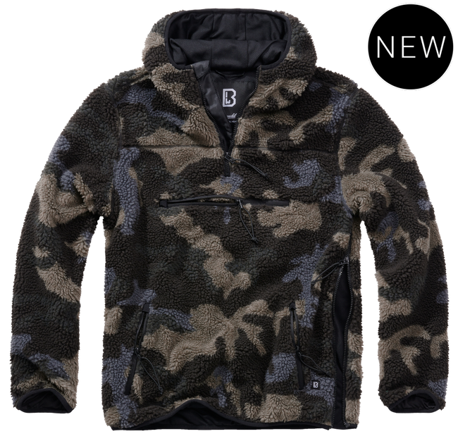 TEDDYFLEECE WORKER PULLOVER - DARK CAMO - BRANDIT