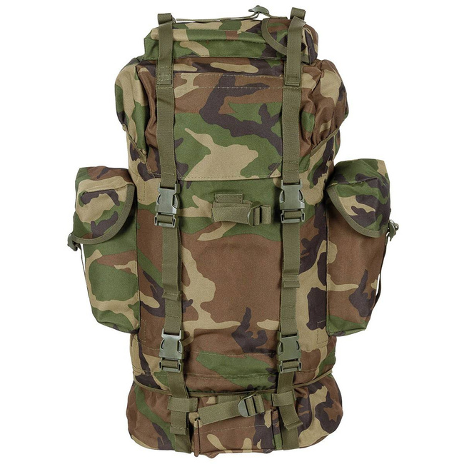 BW COMBAT BACKPACK - ALUMINIUM ROD - 65 L - MFH® - WOODLAND