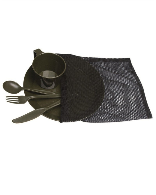 CAMPING LUNCH SET - PLASTIC - Mil-Tec® - OD