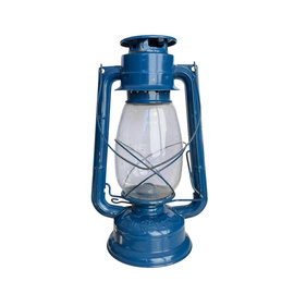 WIND LAMP - METALOGLOBUS - BLUE - MILITARY SURPLUS ROMANIAN ARMY - IN GOOD CONDITION