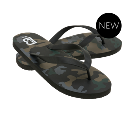 BEACH SLIPPERS - DARK CAMO
