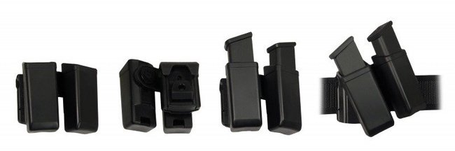 Double Swivelling Plastic Holster For Two Magazines