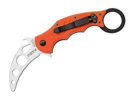 FOLDING POCKET KNIFE - KARAMBIT TRAINER - FKMD - ORANGE