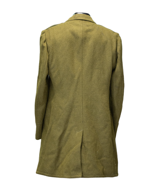 CLOTH TRENCH COAT - ROMANIAN MILITARY SURPLUS - OLIVE - LIKE NEW