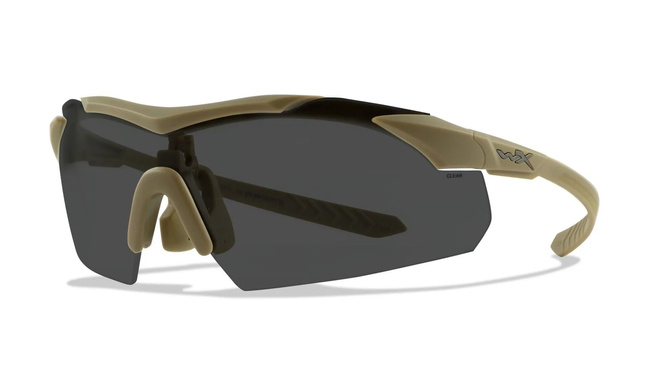 Eyewear - Wileyx - VAPOR COMM 2.5 Grey/Clear/Light Rust Matte Tan Frame