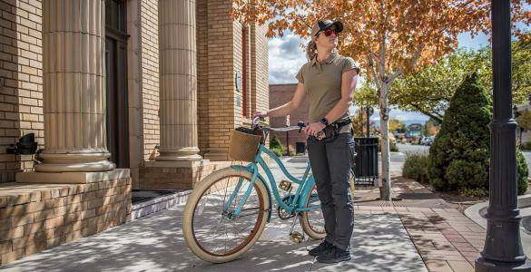 WOMEN'S URBAN TACTICAL PANTS® - UTP® - POLYCOTTON RIPSTOP - Helikon-Tex® - KHAKI