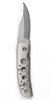 SILVER ONE-HAND OPENER FOLDING KNIFE ´DACHS´8.45 cm BLADE