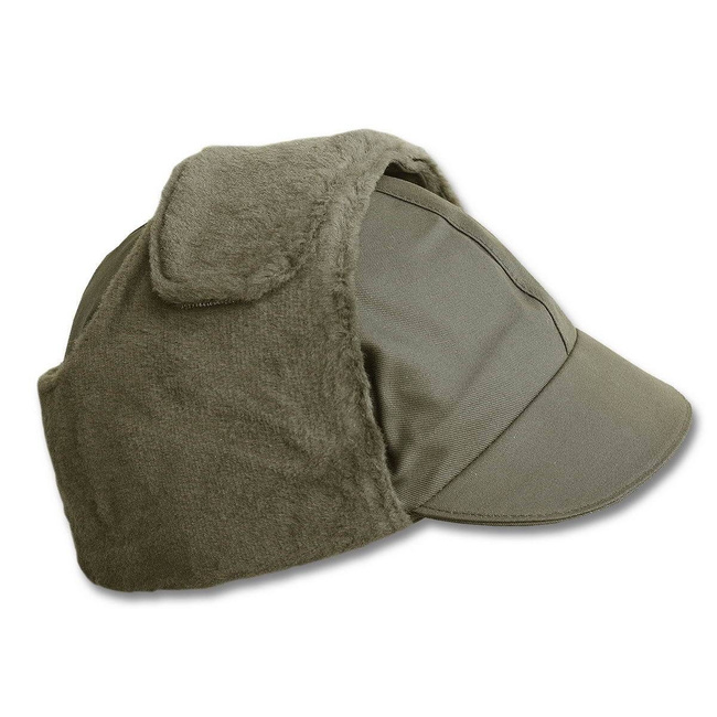GENUINE GERMAN WINTER CAP, GREEN OD