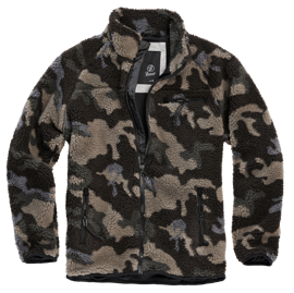 TEDDYFLEECE JACKET - DARK CAMO - BRANDIT