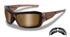 KNIFE POL BRONZE LENS/BROWN CRYSTAL FRAME
