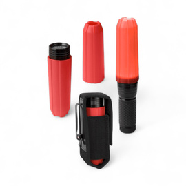 ESP Flashlight Set with Red Plastic Signal Cone and Nylon Pouch