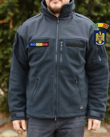 POLAR JACKET - "CLASSIC ARMY" - Helikon Tex® - NAVY BLUE - WITH EMBLEMS - ANP
