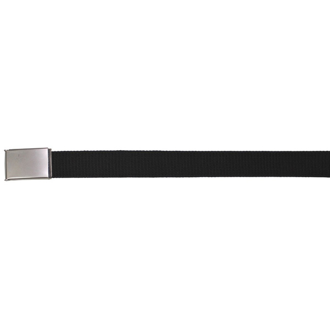 WEB BELT - METAL BUCKLE - 32 MM - MFH® - BLACK