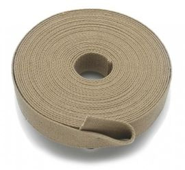 KHAKI COTTON ROLL WEBBING (30 X 1.8MM) - 4 METER