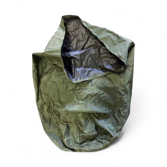 Waterproof laundry bag - 40 cm x 76 cm - US Army surplus - OD green - Used
