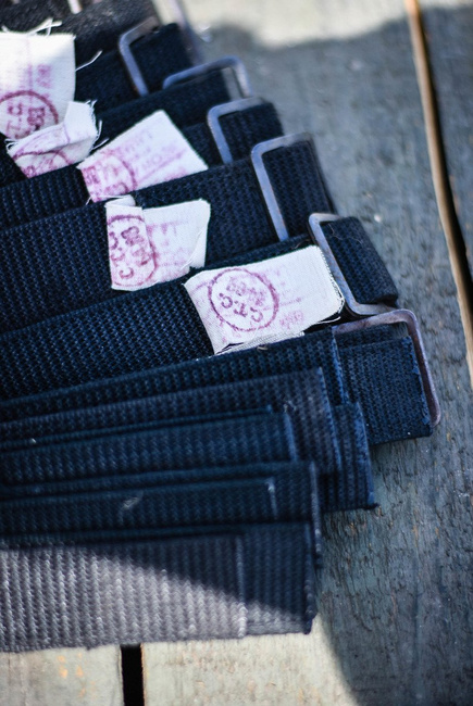 Black textile belt Romanian Army Surplus