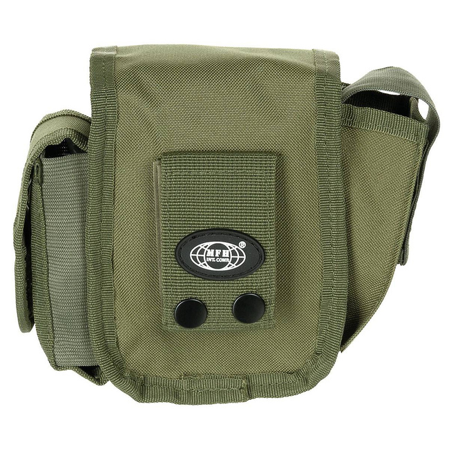 Belt Pouch with 3 compartments, green