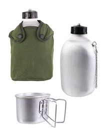 FRENCH CANTEEN WITH CUP AND COVER - 1.3 L - Mil-tec®